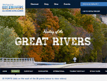 Tablet Screenshot of greatriversbyway.com